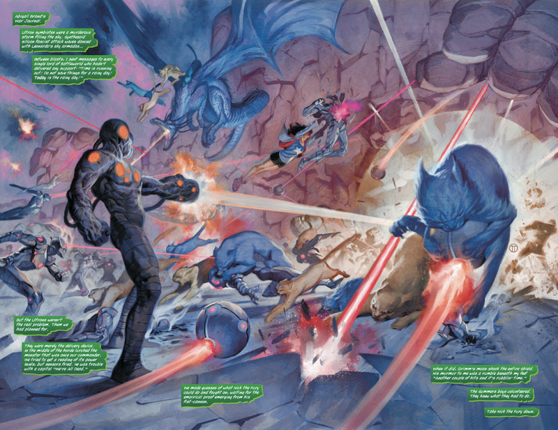 Illustration for article titled Exclusive Marvel preview: Nick the Fury leads an Ultron assault in Siege #3